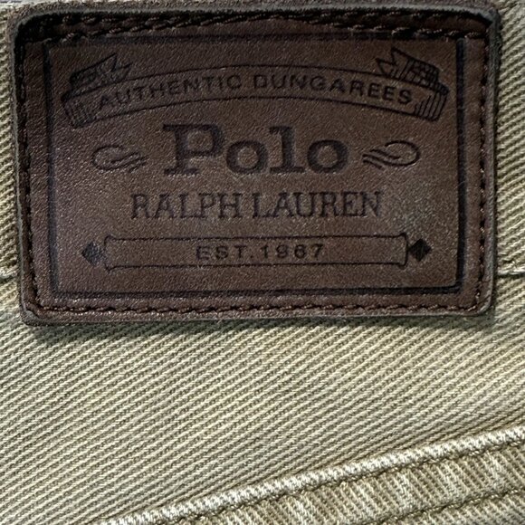 Ralph Lauren Polo Tan Denim Jeans Men’s 32X32 Classic Straight Leg Casual Pants - Picture 5 of 8